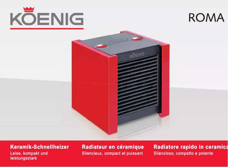 Page 1 de la notice Manuel utilisateur Koenig Roma B06145