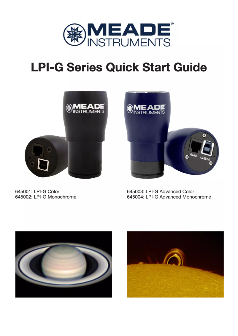 Página 1 del manual Manual de usuario Meade LPI-G