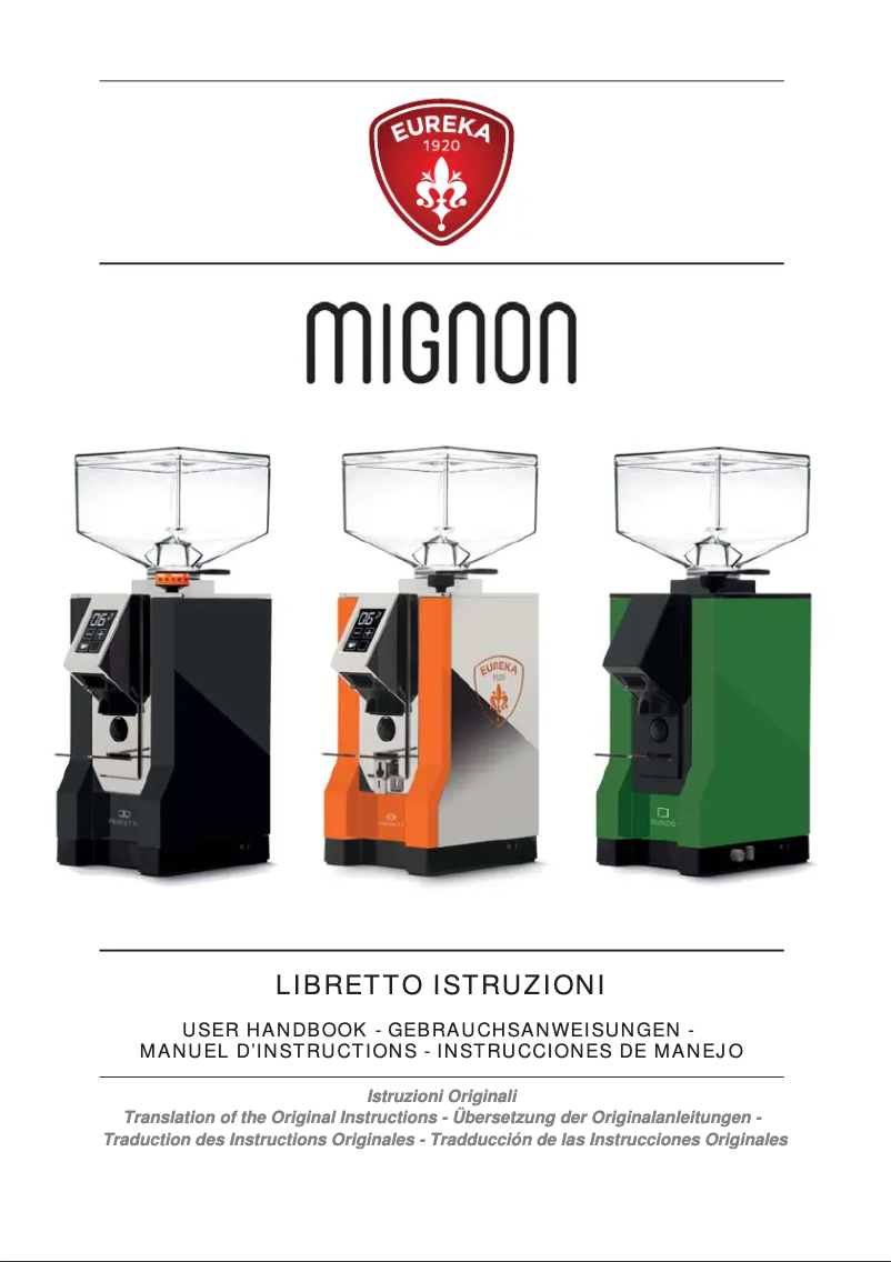 Image de la première page du manuel de l'appareil Mignon Crono