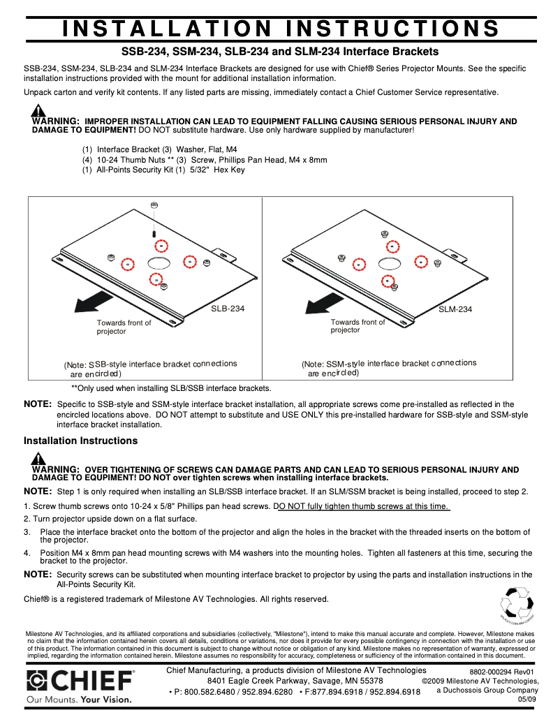 Image de la première page du manuel de l'appareil SLM234