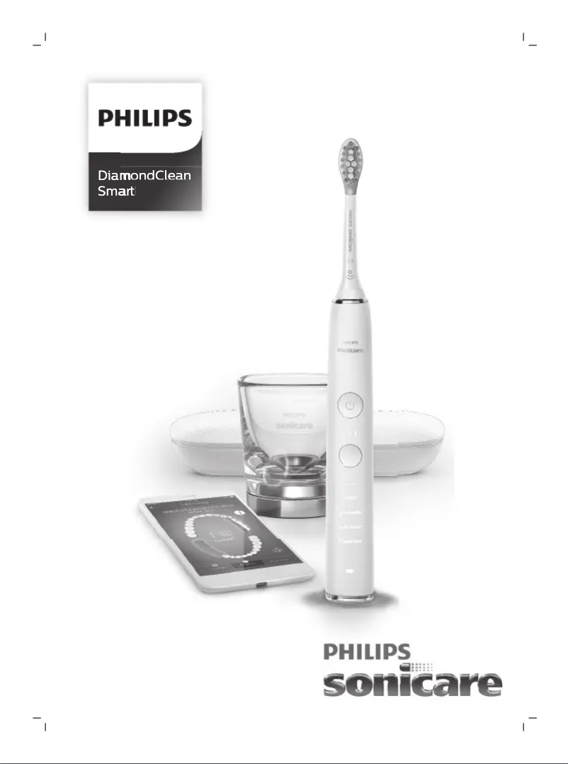 Image de la première page du manuel de l'appareil Sonicare Diamondclean HX9317