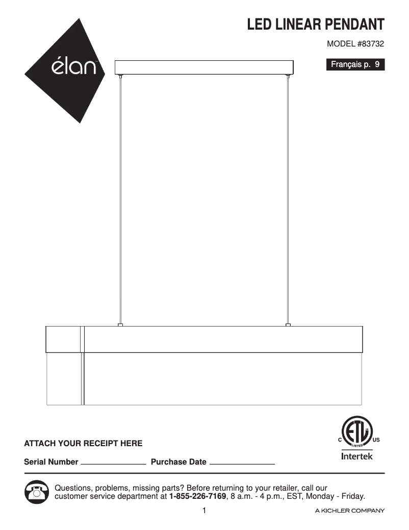 Page 1 de la notice Manuel utilisateur Elan Geo 83732