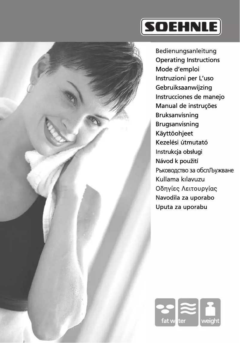 Page n°1 - Manuel utilisateur Soehnle Body Balance Pacific