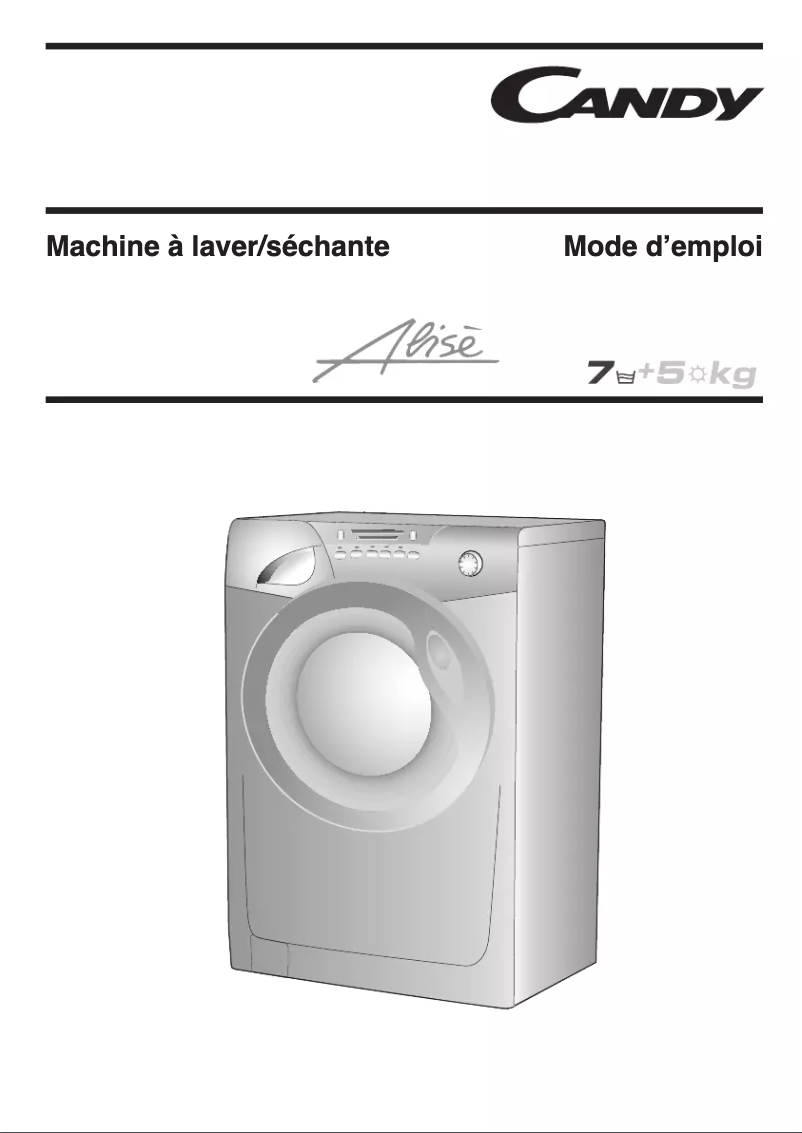 Page 1 de la notice Manuel utilisateur Candy GO W477-47