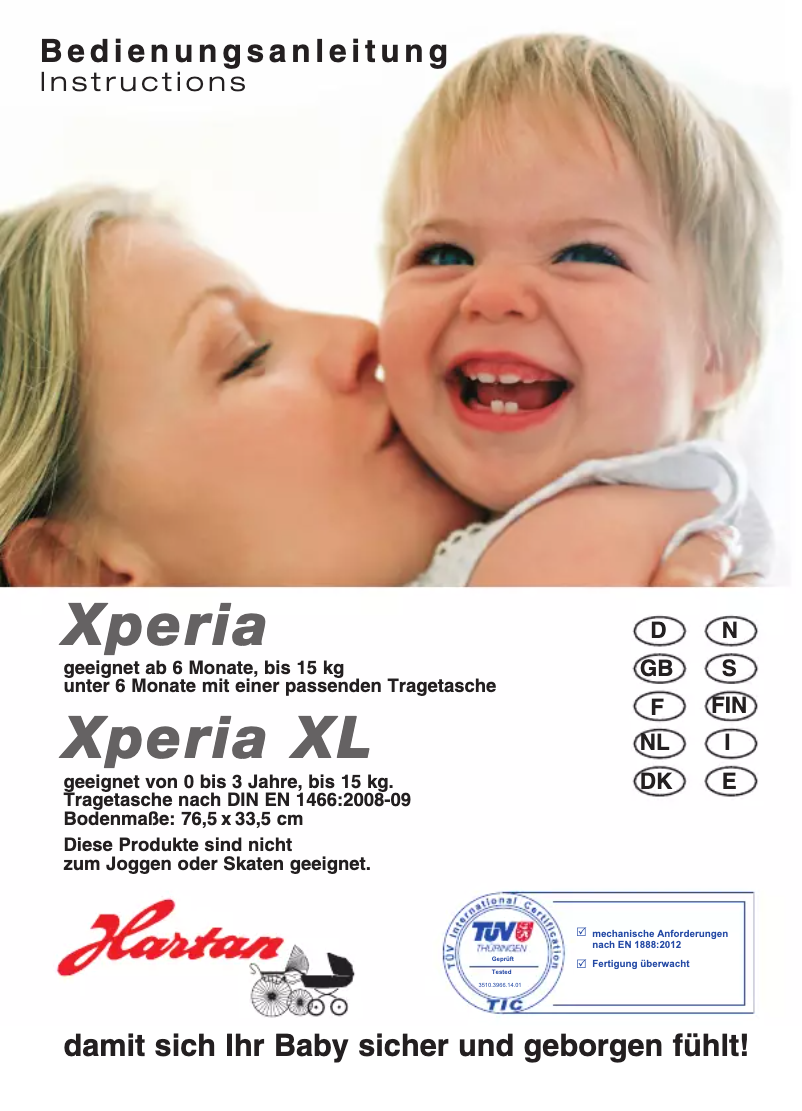 Page 1 de la notice Manuel utilisateur Hartan Xperia