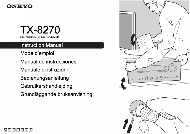 Page 1 de la notice Manuel utilisateur Onkyo TX-8270