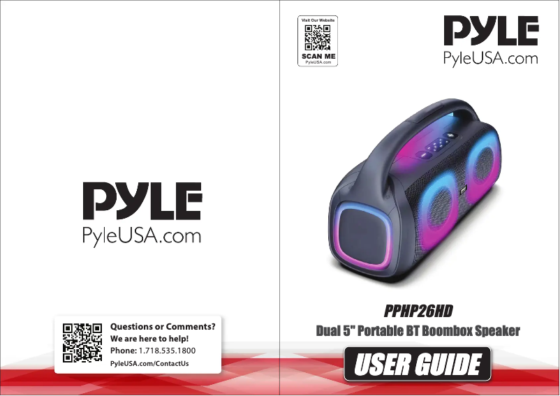 Image de la première page du manuel de l'appareil PPHP26HD