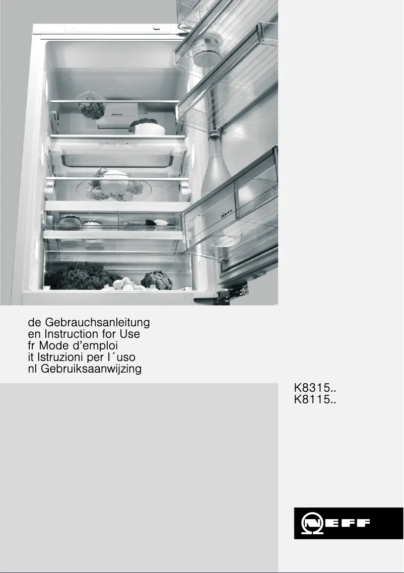 Page 1 de la notice Mode d'emploi Neff K8115X0