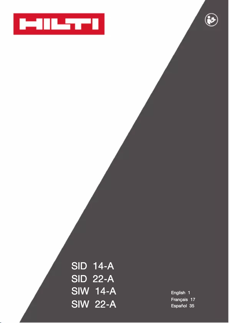 Page 1 de la notice Manuel utilisateur Hilti SIW 22-A