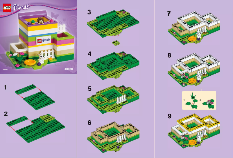 Page 1 de la notice Manuel utilisateur Lego Friends 40080