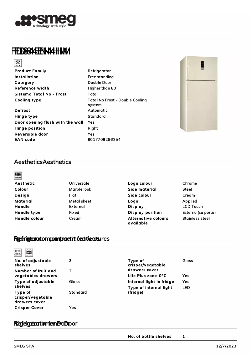 Image de la première page du manuel de l'appareil FD84EN4HM