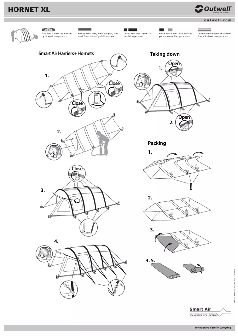 Image de la première page du manuel de l'appareil Smart Air Hornet XL