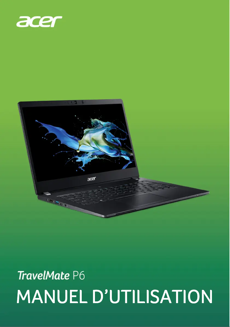 Page n°1 - Manuel utilisateur Acer TravelMate P6