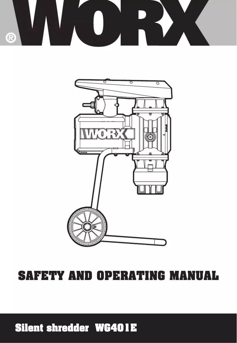 Page 1 de la notice Manuel utilisateur Worx WG401E