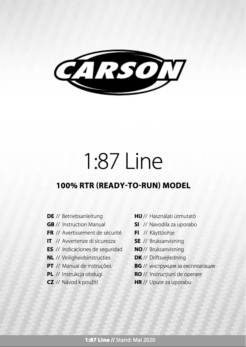 Página 1 del manual Manual de usuario Carson MB Unimog U406