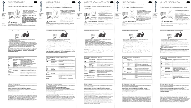 Page 1 de la notice Manuel utilisateur Motorola VM55