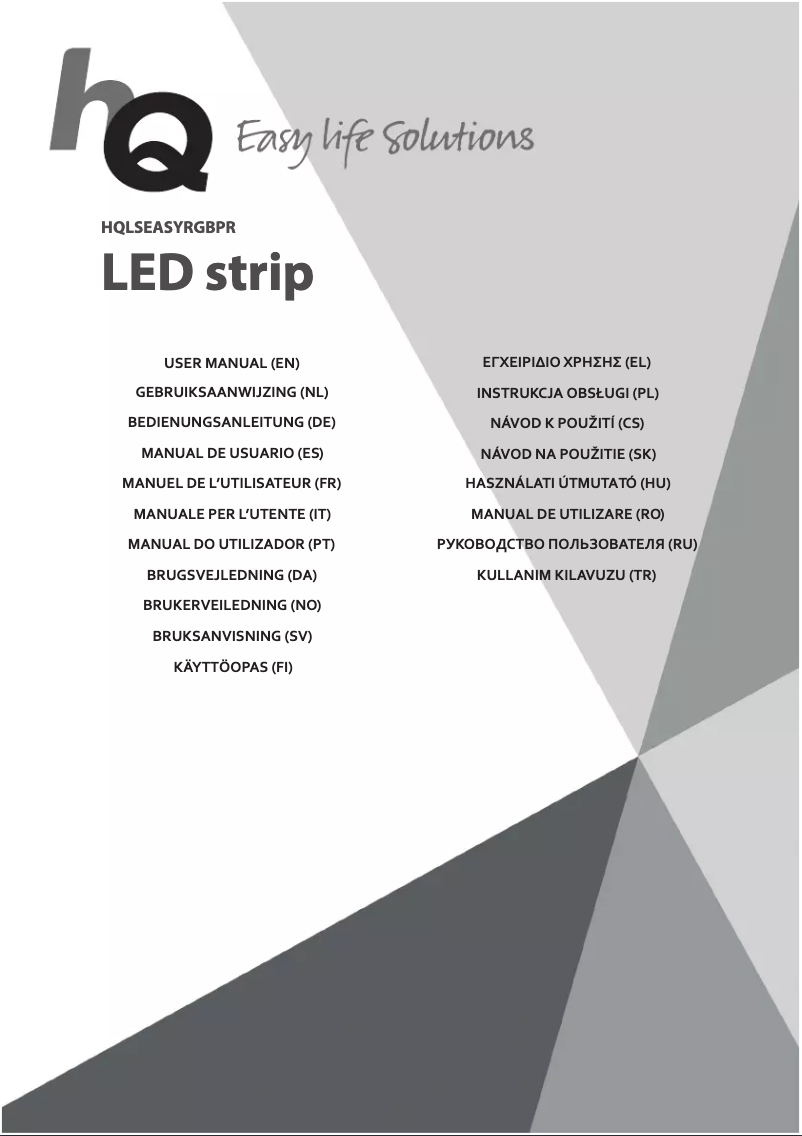 Page n°1 - Manuel utilisateur HQ HQLSEASYRGBPR