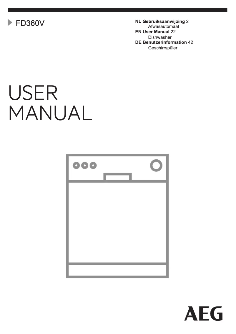 Página 1 del manual Manual de usuario AEG FD360V