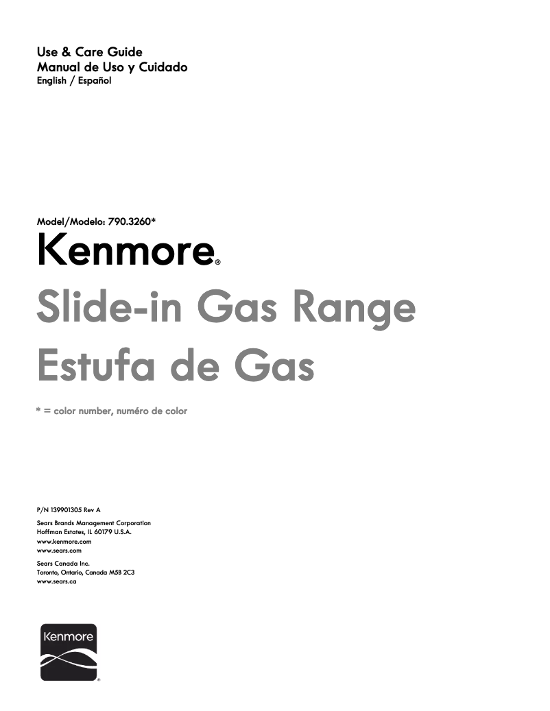 Page 1 de la notice Manuel utilisateur Kenmore 790.32603