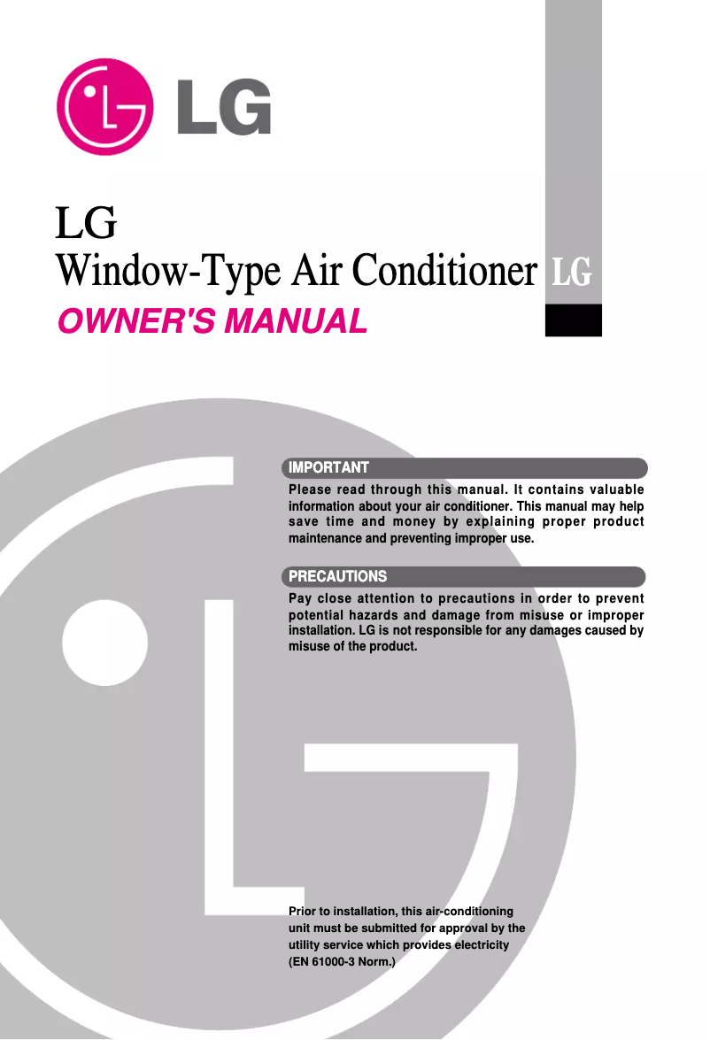 Page n°1 - Manuel utilisateur LG LWH126CBMM1