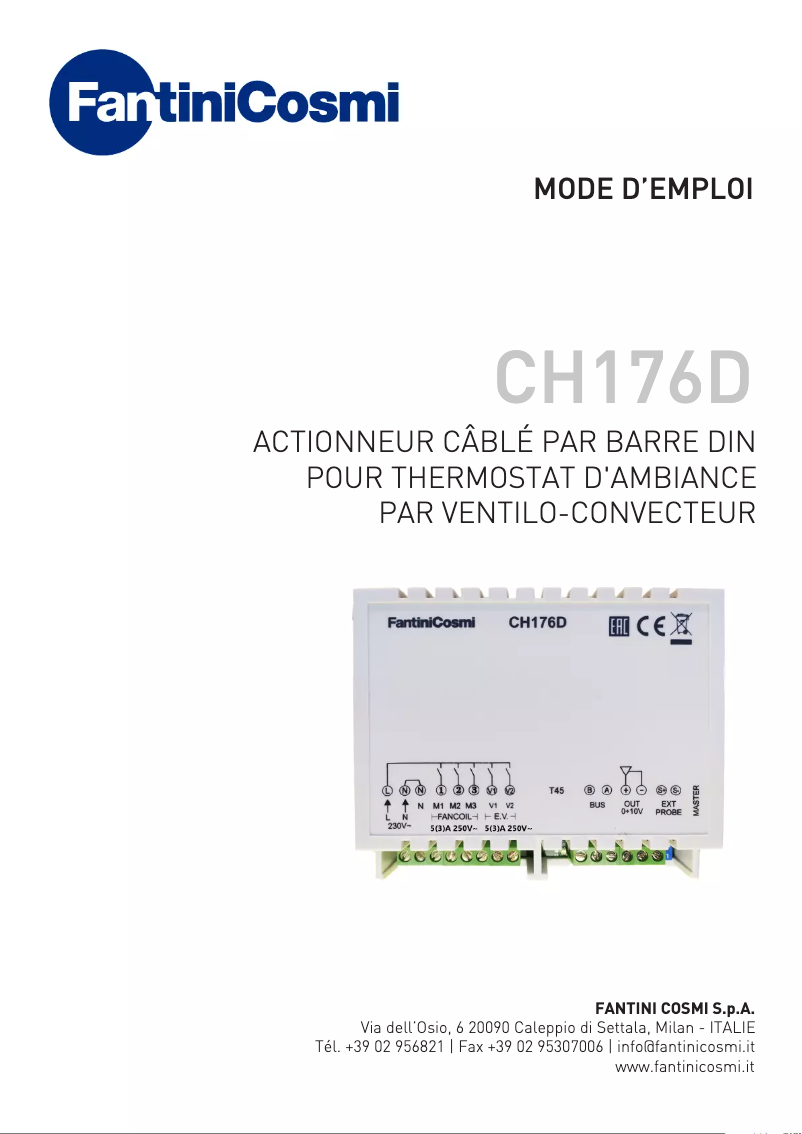 Page n°1 - Manuel utilisateur Fantini Cosmi CH133ARR2