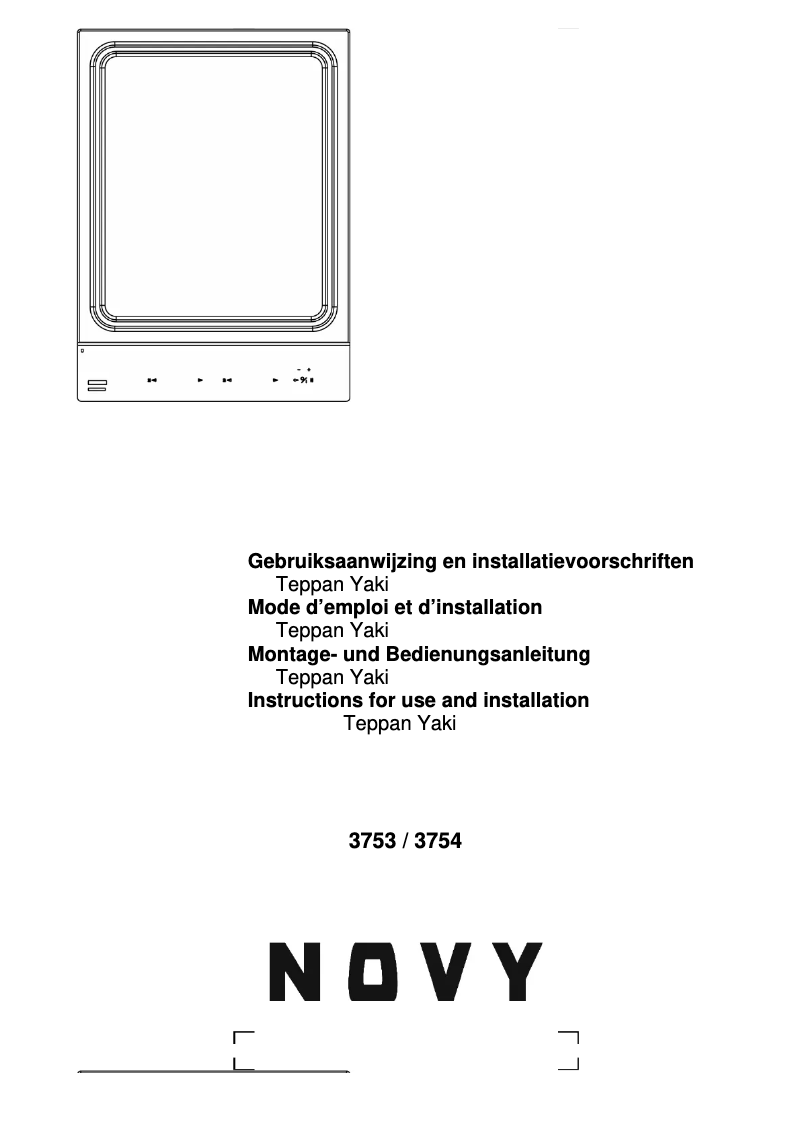 Page n°1 - Manuel utilisateur Novy Domino 3753
