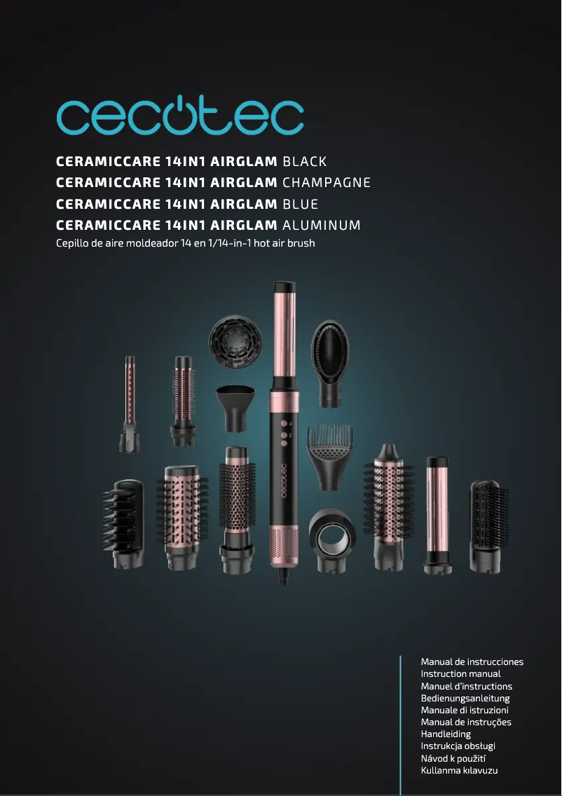 Page n°1 - Manuel utilisateur Cecotec Bamba CeramicCare 14in1 AirGlam
