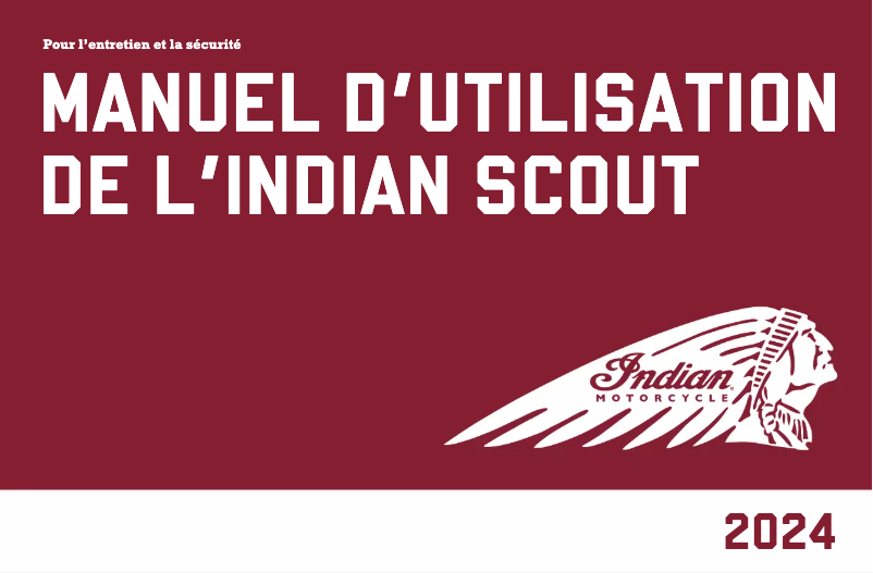 Page 1 de la notice Manuel utilisateur Indian Scout Sixty (2024)