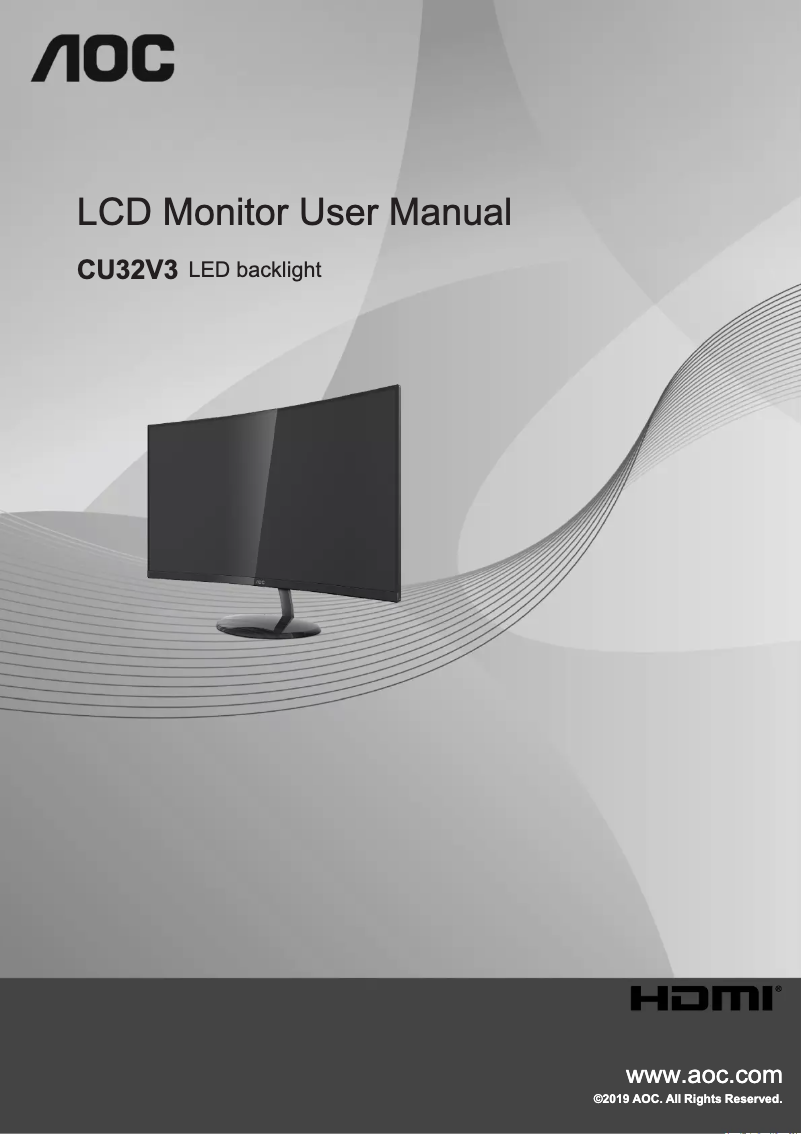 Page n°1 - Mode d'emploi AOC CU32V3