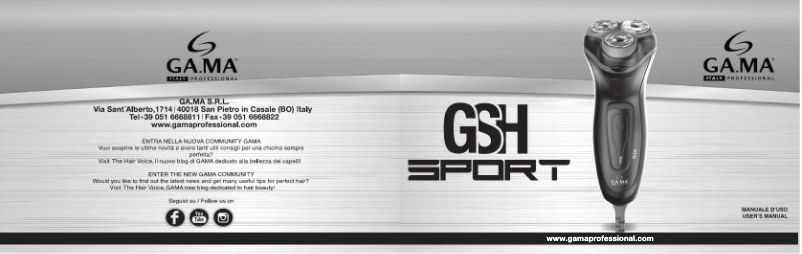 Image de la première page du manuel de l'appareil GSH Sport