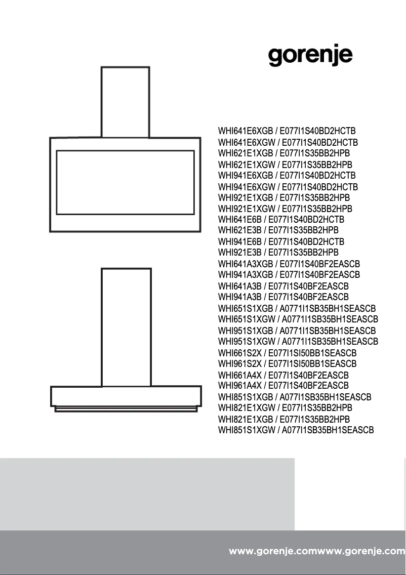 Image de la première page du manuel de l'appareil WHI851S1XGB