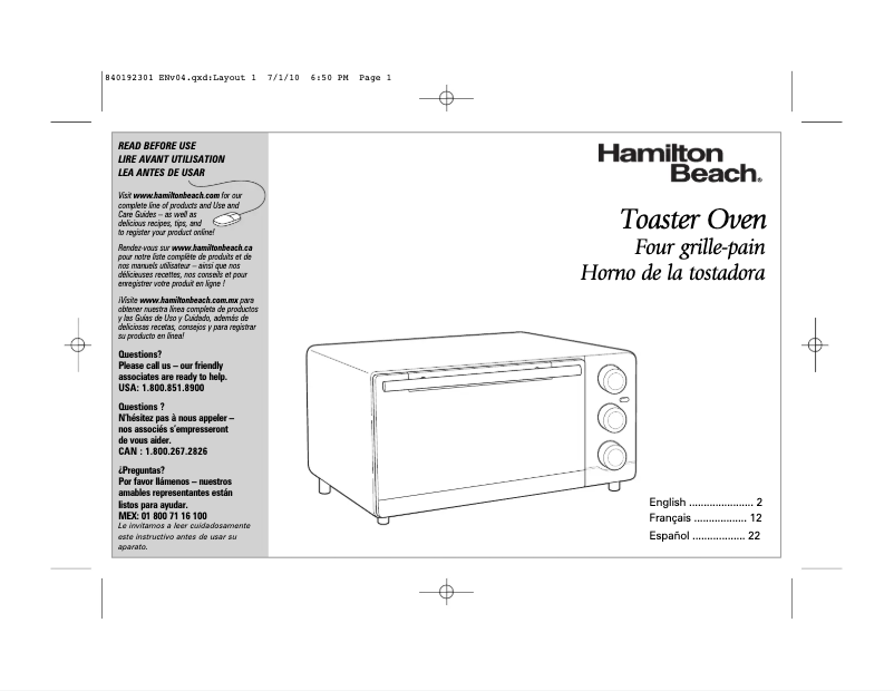 Image de la première page du manuel de l'appareil 31409