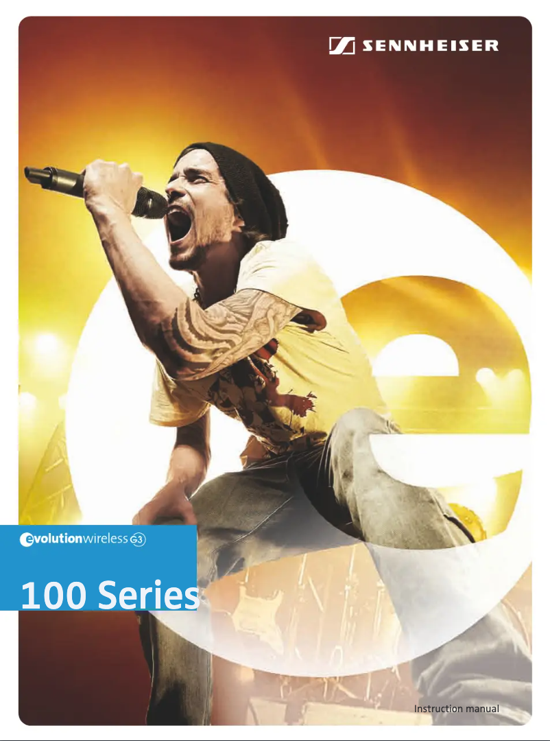 Page 1 de la notice Manuel utilisateur Sennheiser EW 122 G3-E-EU