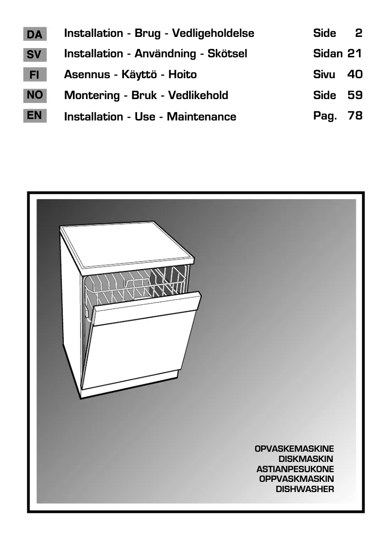 Page 1 de la notice Manuel utilisateur Hoover HDP 3DO60DX-86