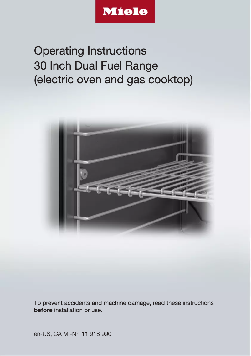 Page 1 de la notice Guide d'installation Miele HR 1724-3 LP DF