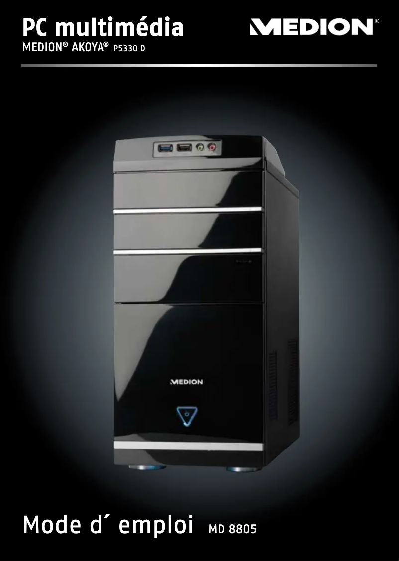 Page 1 de la notice Manuel utilisateur Medion AKOYA P5330 D MD 8805
