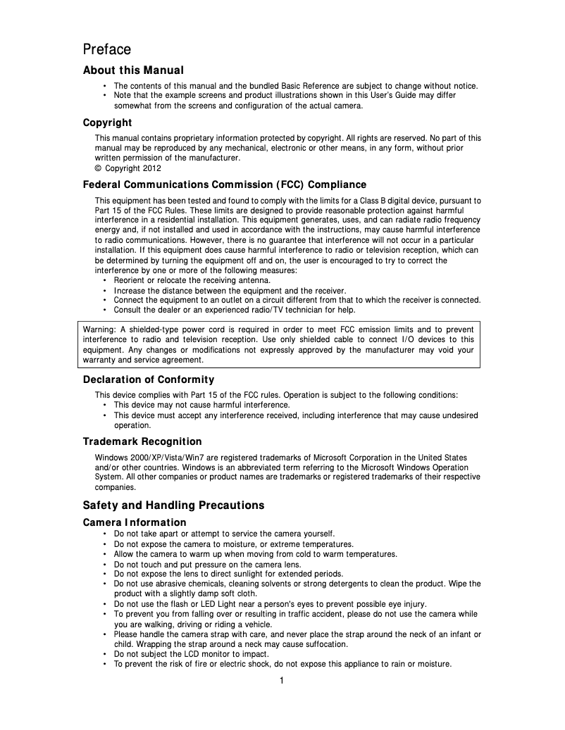 Page 1 de la notice Manuel utilisateur Pentacon LM16-Z26S