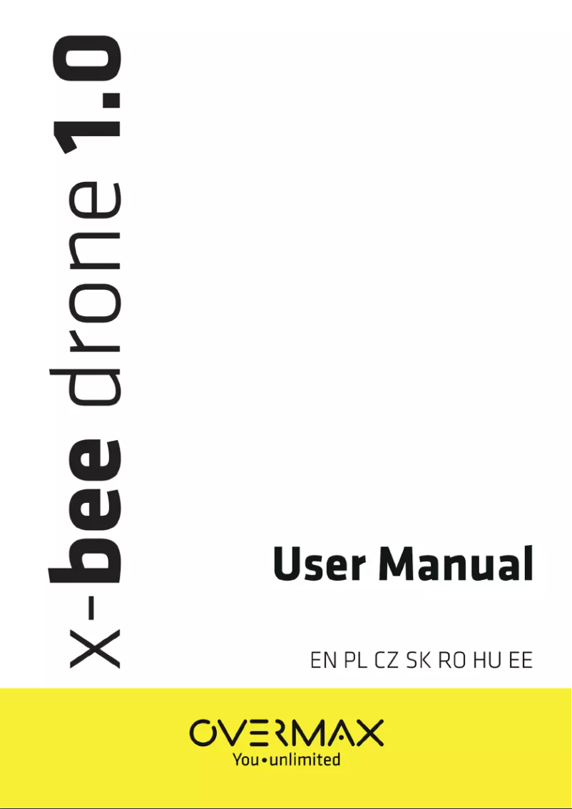 Page 1 de la notice Manuel utilisateur Overmax X-bee drone 1.0