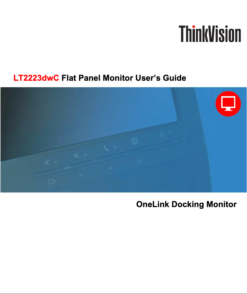 Página 1 del manual Manual de usuario Lenovo ThinkVision LT2223d