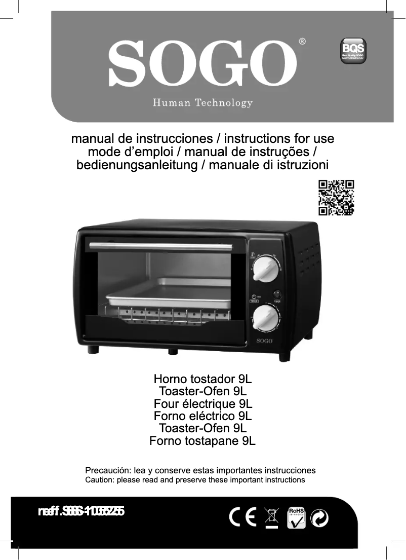 Page 1 of the manual User Manual Sogo HOR-SS-10525