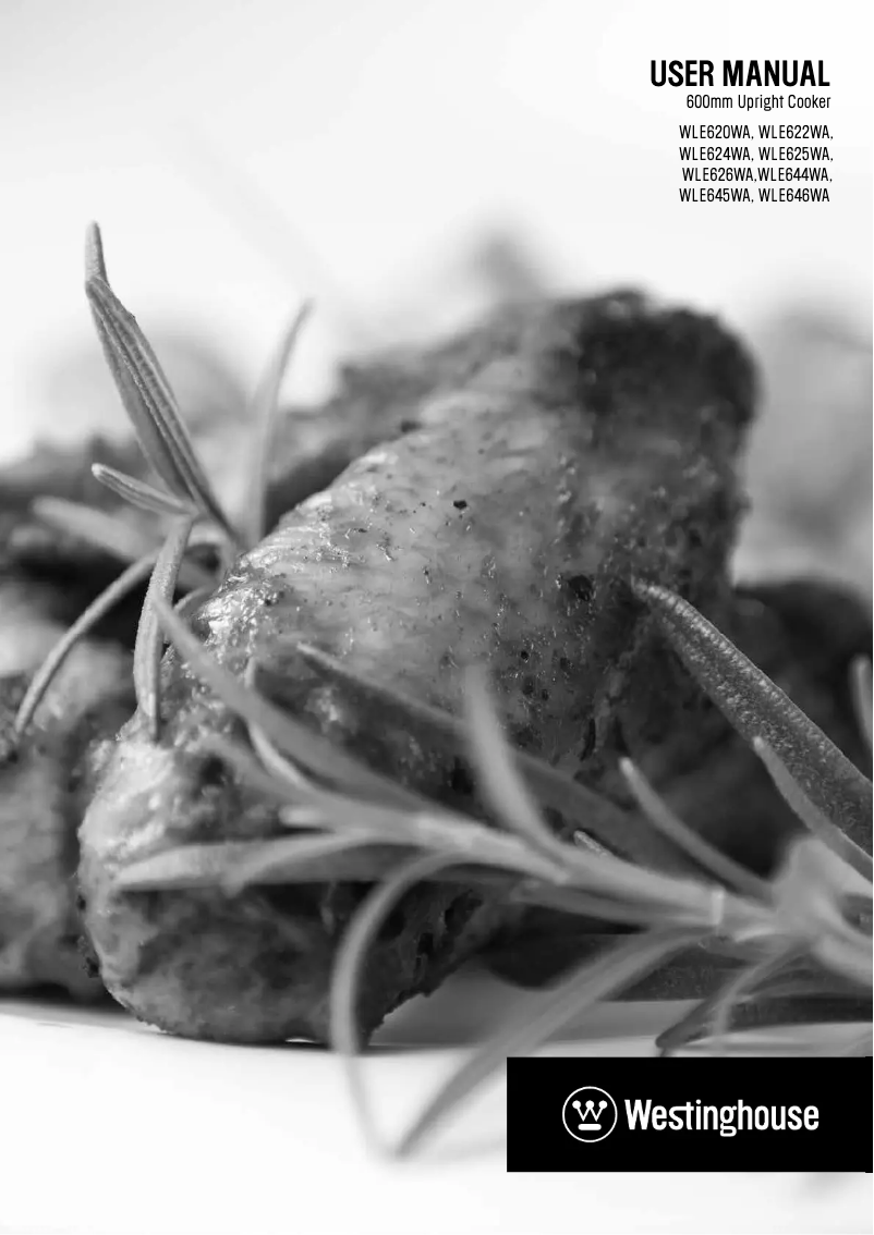 Page n°1 - Manuel utilisateur Westinghouse WLE626WA