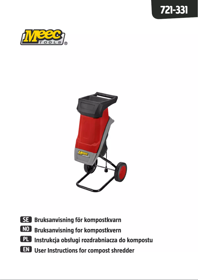 Page n°1 - Manuel utilisateur Meec Tools 721-331