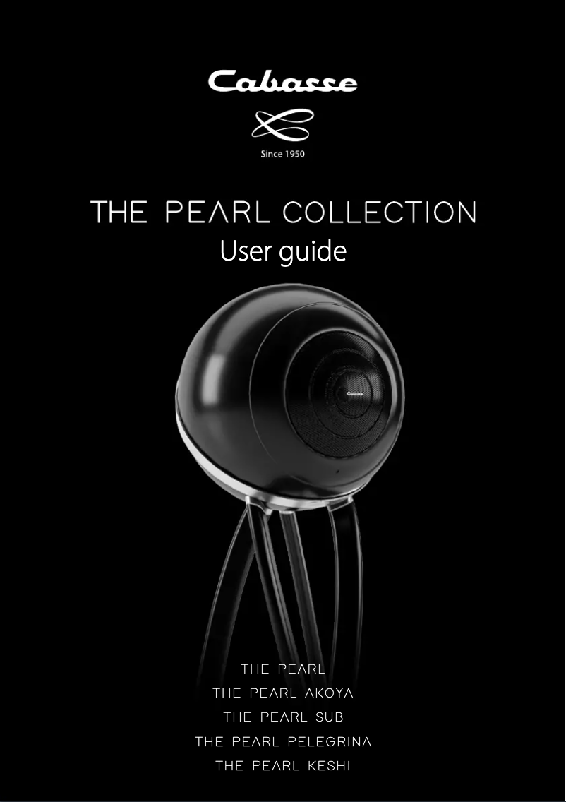 Page n°1 - Manuel utilisateur Cabasse The Pearl Pelegrina