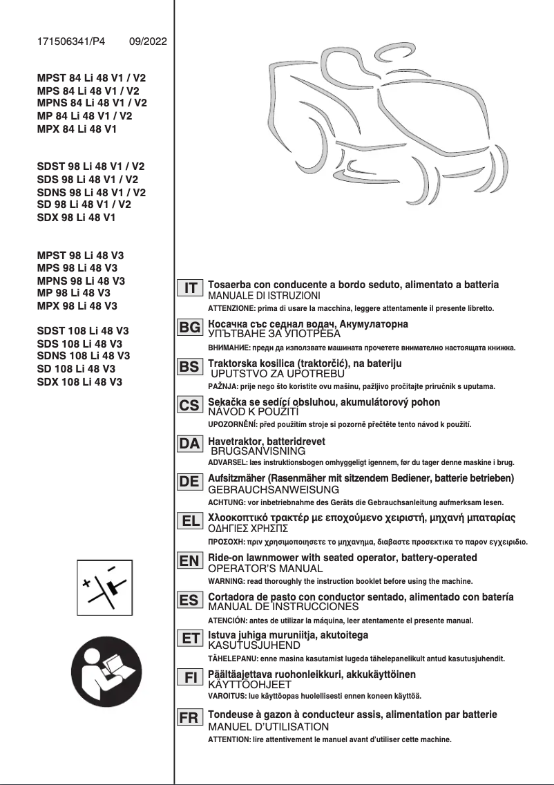 Image de la première page du manuel de l'appareil Estate 798e
