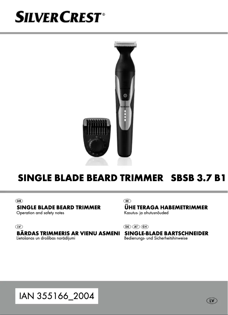 Page 1 de la notice Manuel utilisateur SilverCrest SBSB 3.7 B1