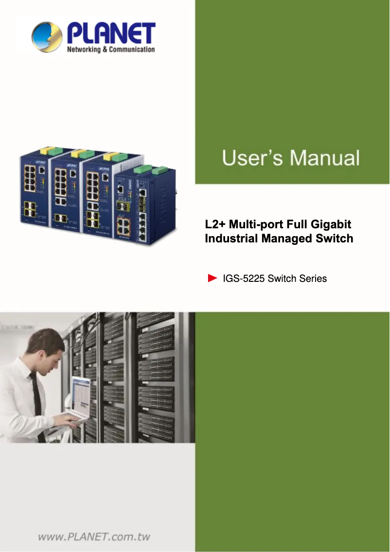 Page n°1 - Manuel utilisateur Planet IGS-5225-4P2S