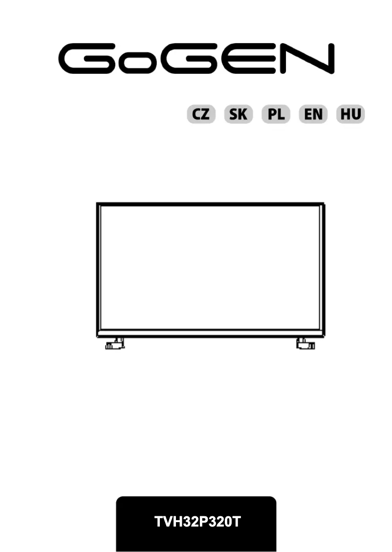 Page 1 de la notice Manuel utilisateur GoGen TVH32P320T