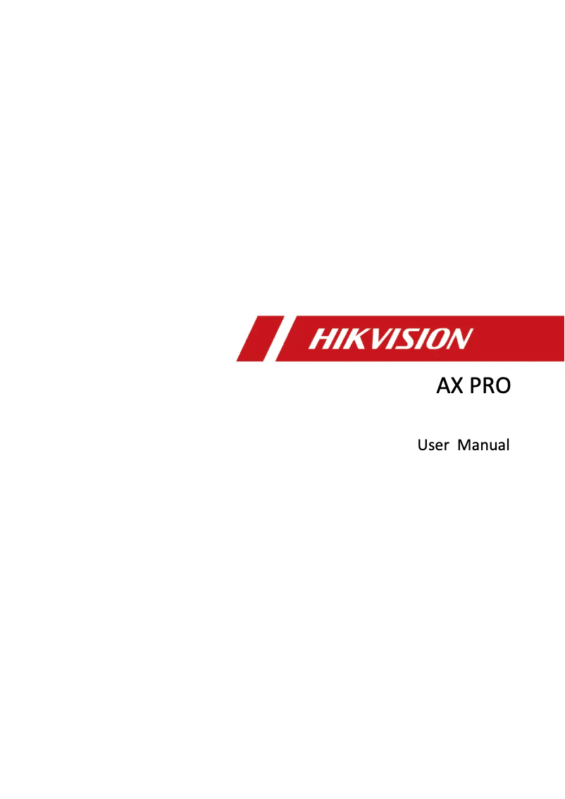 Page n°1 - Manuel utilisateur Hikvision DS-PWA96-M2-WB