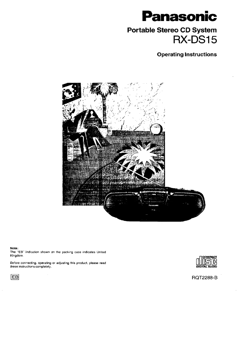 Image de la première page du manuel de l'appareil RX-DS15