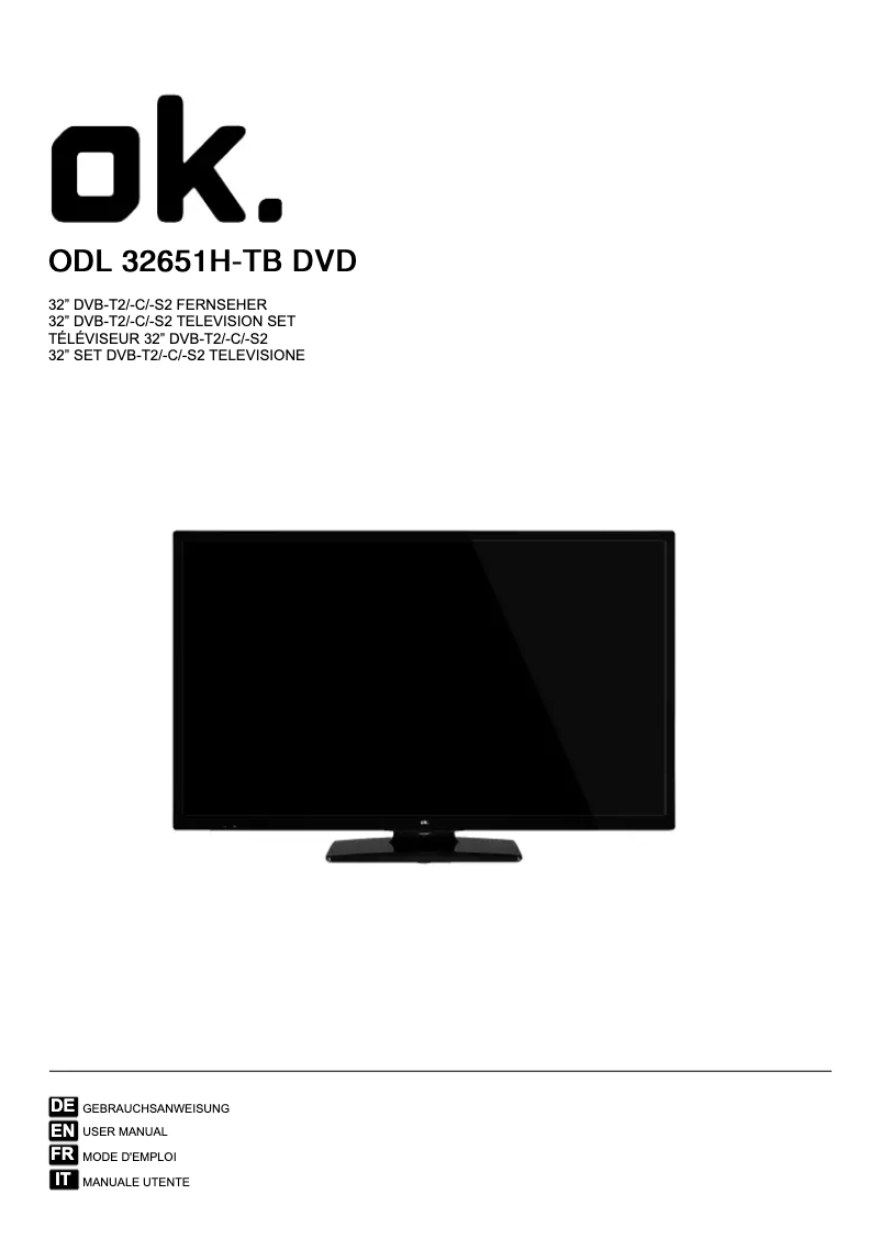 Page 1 de la notice Manuel utilisateur OK ODL 32651H-TB DVD